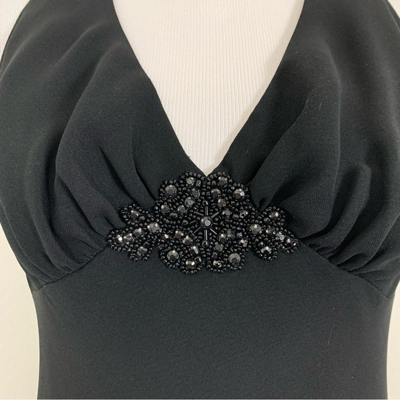 Vintage Jones wear dress Halter Embellished jeweled 90s Y2K - Picture 1 of 14
